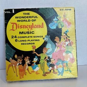 The Wonderful World of Disneyland Vol. 1 Record Set 1972 (Missing 1 Record)